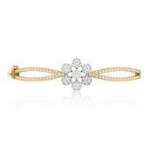Beautifully Crafted Diamond Bracelet in 18k Gold with Certified Diamonds - BRK10103W